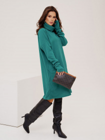 Сукня міні ISSA Plus модель 13530_green Фото