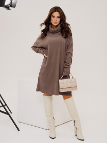 Платье мини ISSA Plus модель 13530_brown Фото