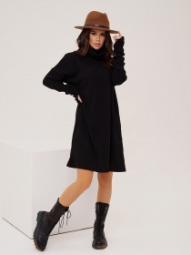 Платье мини ISSA Plus модель 13530_black Фото