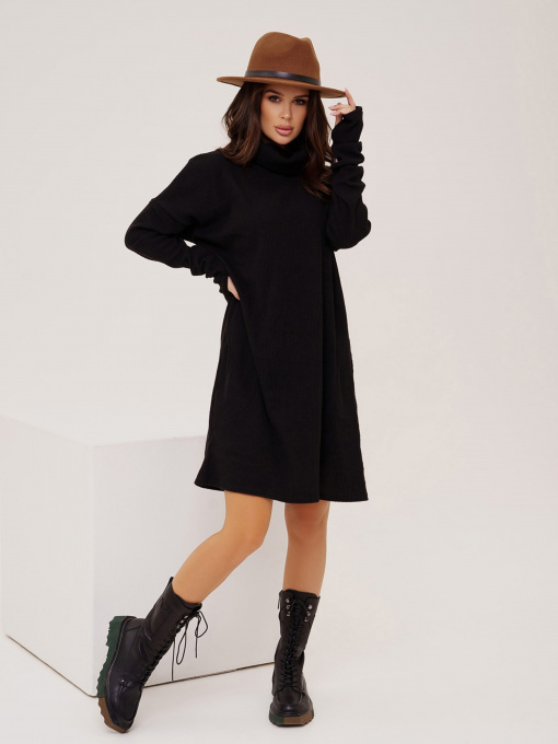 Сукня міні ISSA Plus модель 13530_black Фото