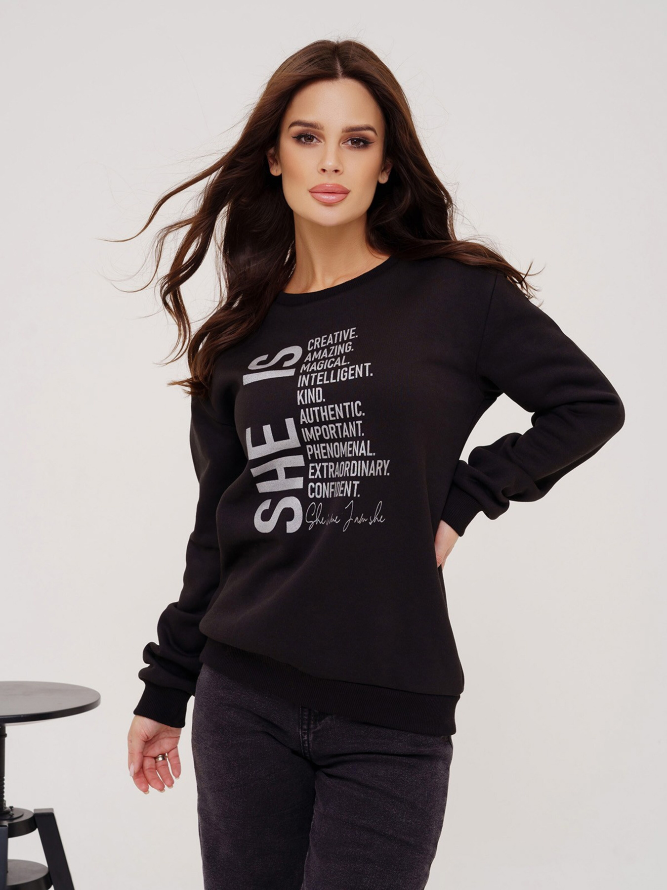 Свитшот ISSA Plus модель 13535_black Фото