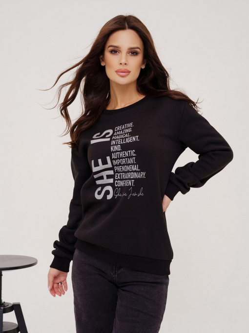 Свитшот ISSA Plus модель 13535_black Фото