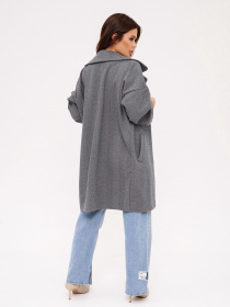 Пальто ISSA Plus модель 13538_grey Фото