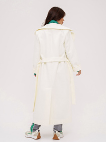 Пальто ISSA Plus модель 13540_milky Пальто ISSA Plus модель 13540_milky Фото