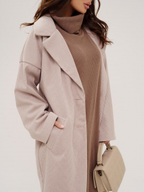 Пальто ISSA Plus модель 13543_beige Фото