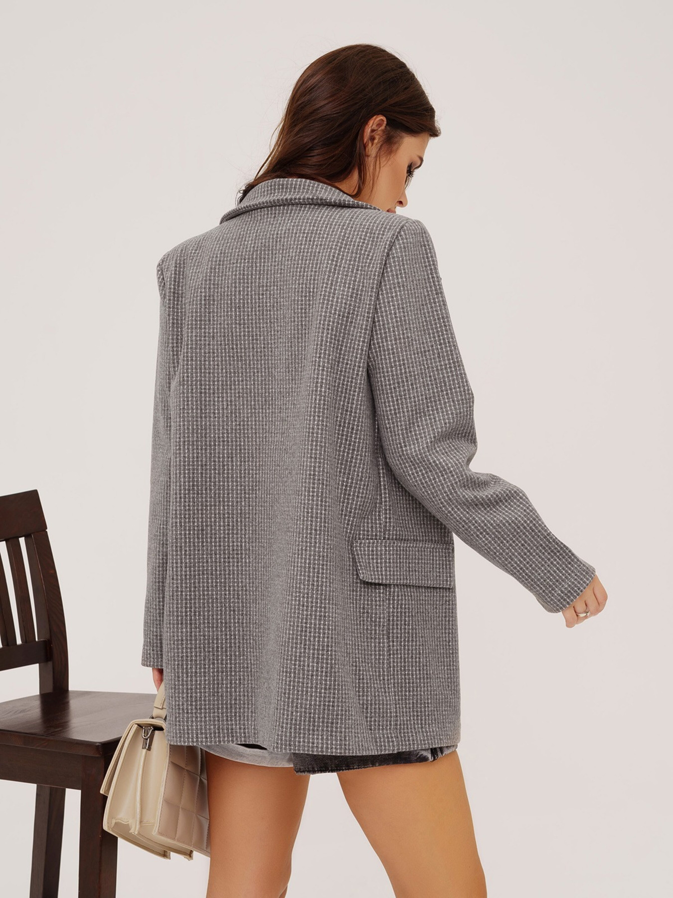 Жакет ISSA Plus модель 13544_grey Фото