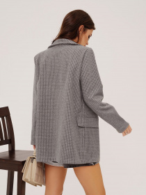 Жакет ISSA Plus модель 13544_grey Фото