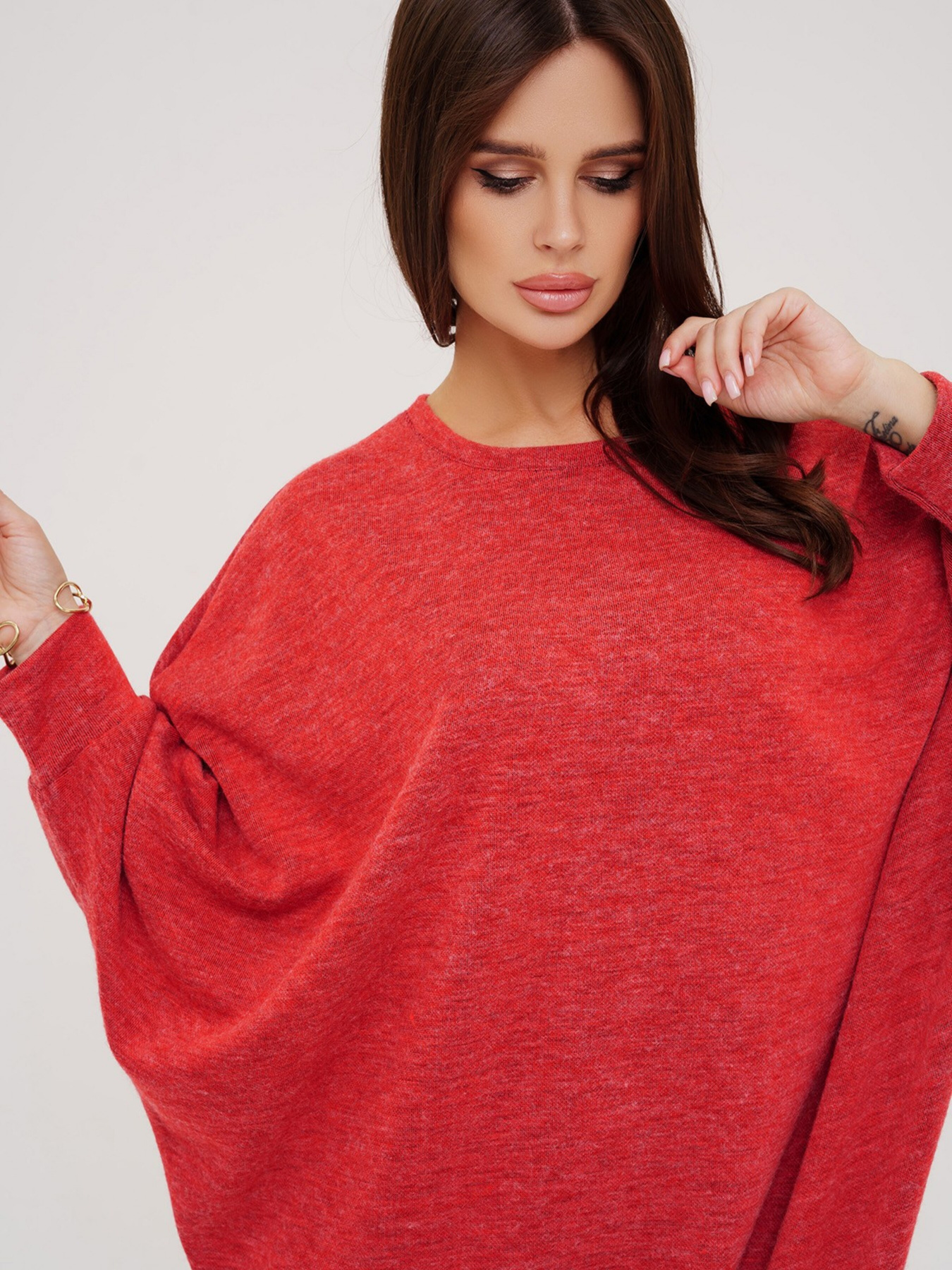 Платье мини ISSA Plus модель 13546_red Фото