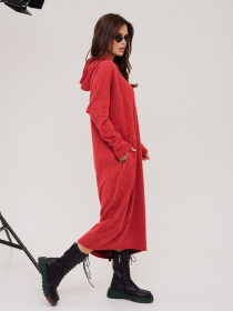 Платье миди ISSA Plus модель 13547_red Фото