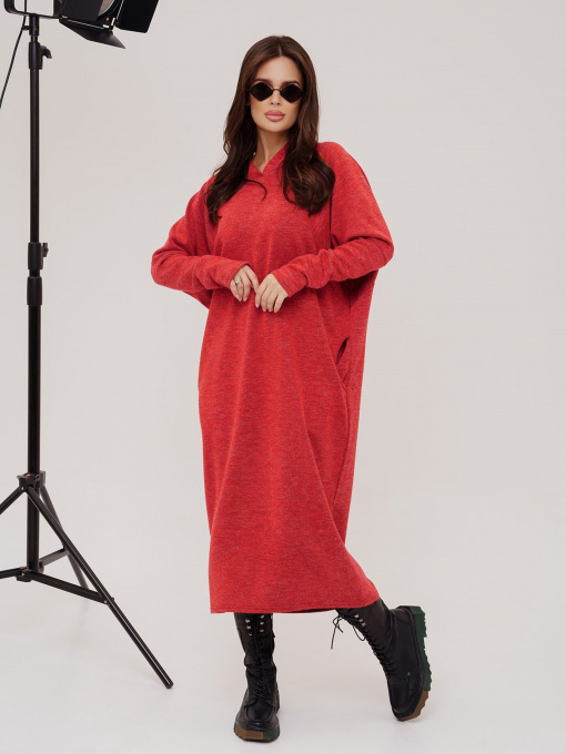 Платье миди ISSA Plus модель 13547_red Фото