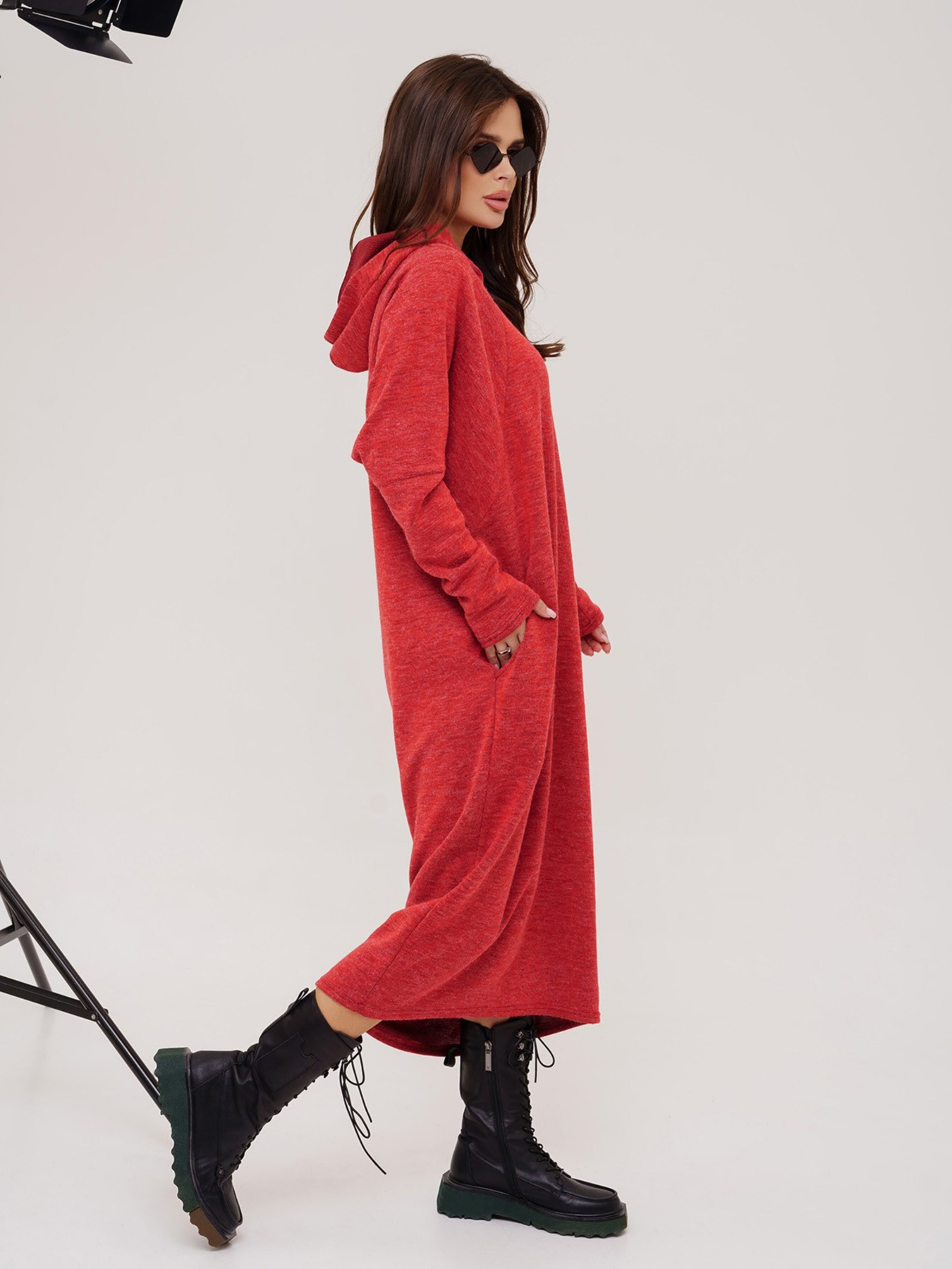 Платье миди ISSA Plus модель 13547_red Фото