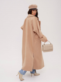 Пальто ISSA Plus модель 13549_beige Фото