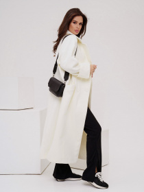 Пальто ISSA Plus модель 13549_milky Фото