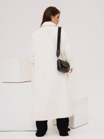 Пальто ISSA Plus модель 13549_milky Фото