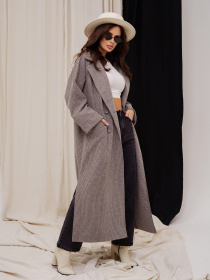 Пальто ISSA Plus модель 13550_grey Фото