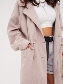 Пальто ISSA Plus модель 13551_beige Фото