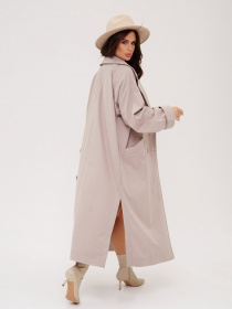 Пальто ISSA Plus модель 13551_beige Фото