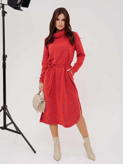 Сукня міді ISSA Plus модель 13552_red Фото