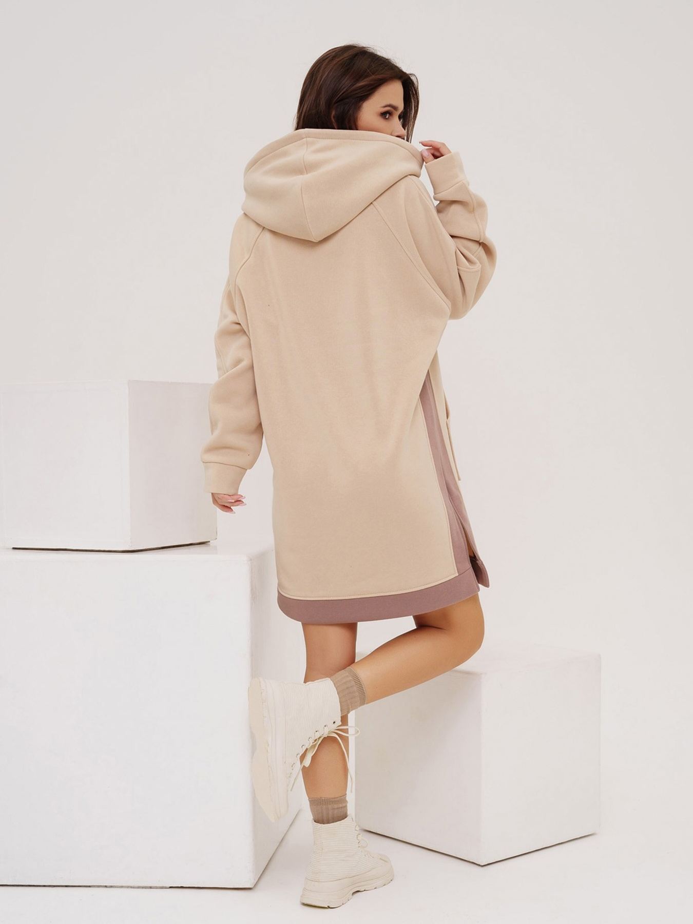 Худи ISSA Plus модель 13553_beige Фото