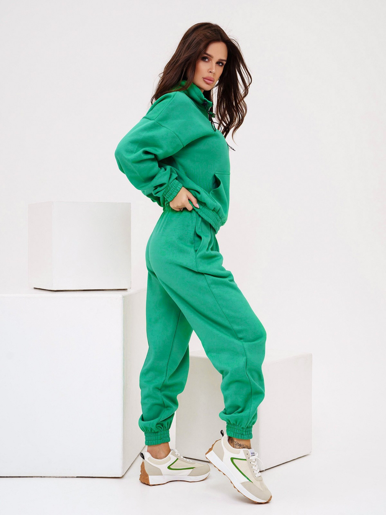 Спортивный костюм ISSA Plus модель 13555_green Спортивный костюм ISSA Plus модель 13555_green Фото