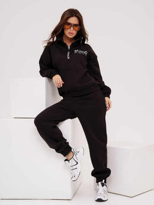 Спортивный костюм ISSA Plus модель 13555_черный Фото