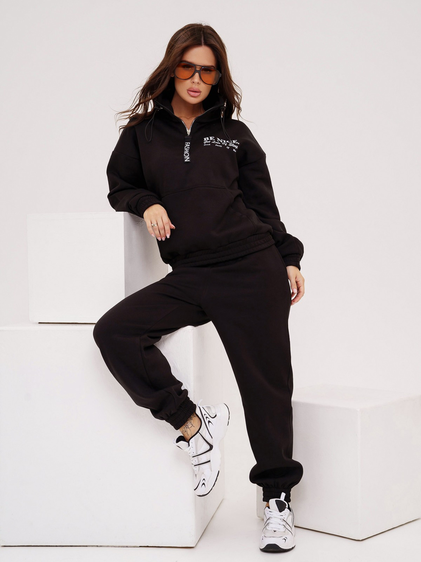 Спортивний костюм ISSA Plus модель 13555_черный Фото