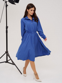 Сукня міді ISSA Plus модель 13556_blue Фото