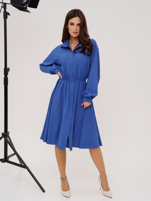 Платье миди ISSA Plus модель 13556_blue Фото