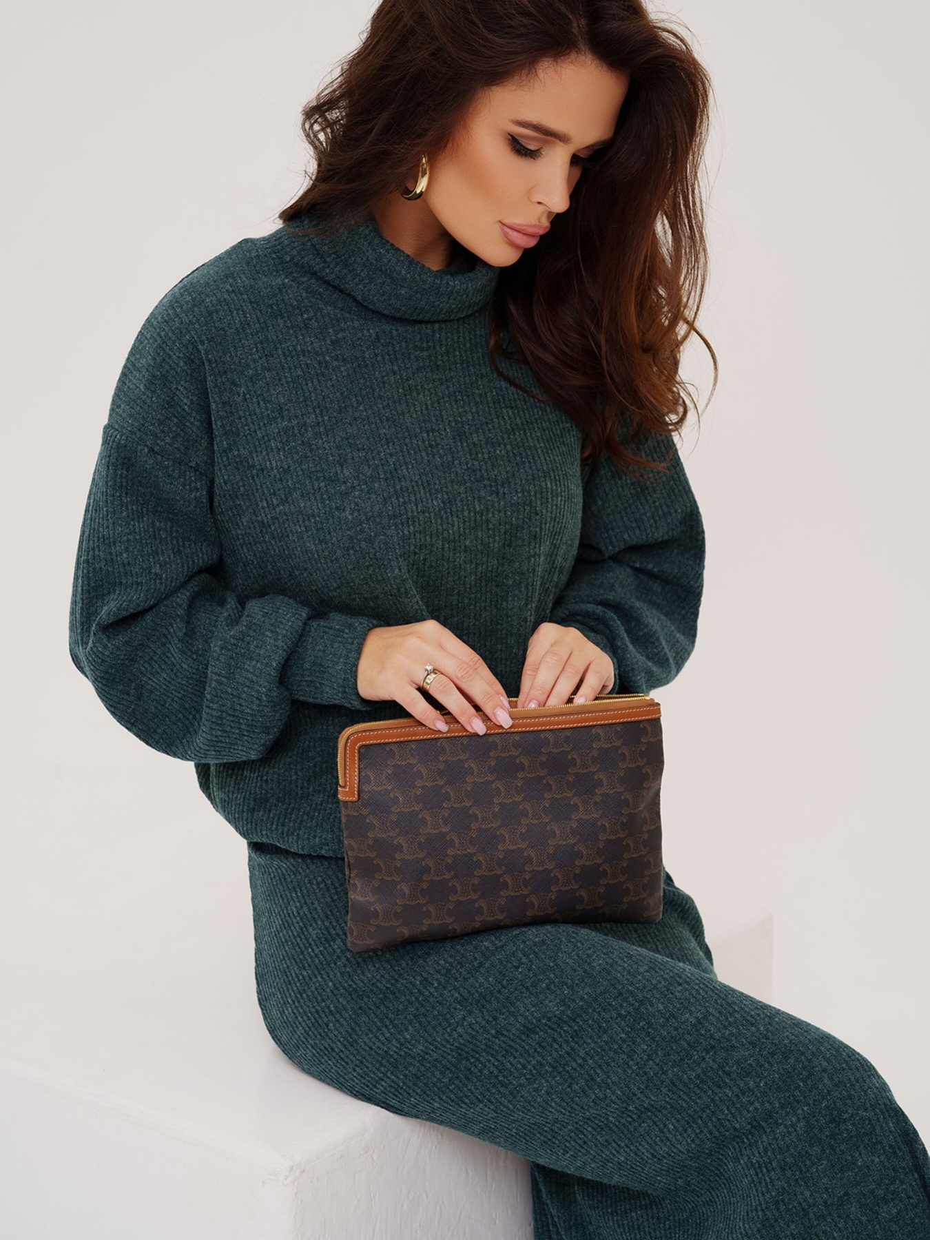 Костюм ISSA Plus модель 13557_green Фото