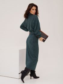 Повседневный костюм ISSA Plus модель 13557_green Фото