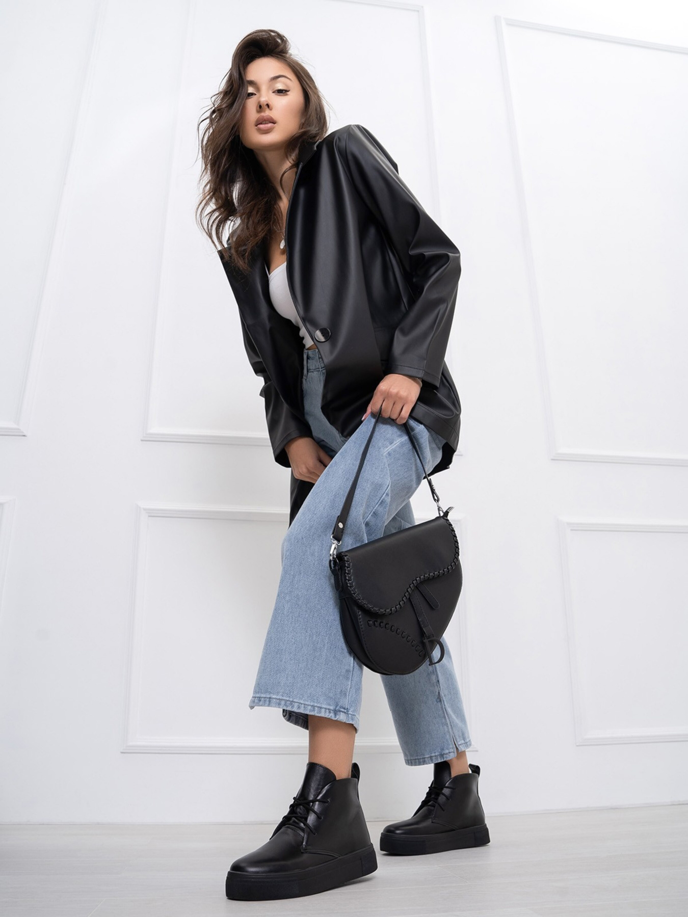 Черевики ISSA Plus модель OB2-113_black Фото