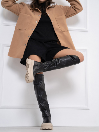 Сапоги ISSA Plus модель OB2-115_black — фото - INTERTOP