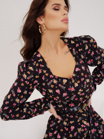 Сукня міні ISSA Plus модель SA-391_multicolor Фото