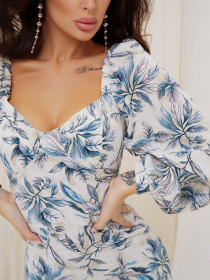 Платье мини ISSA Plus модель SA-422_blue Фото