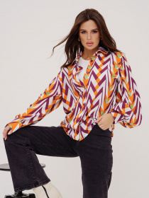 Сорочка повсякденна ISSA Plus модель SA-423_burgundy Фото