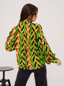 Рубашка ISSA Plus модель SA-423_green Фото