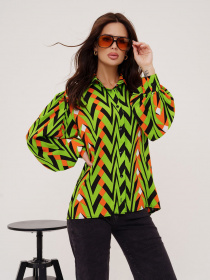 Рубашка ISSA Plus модель SA-423_green Фото