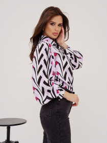 Сорочка ISSA Plus модель SA-423_lilac Фото