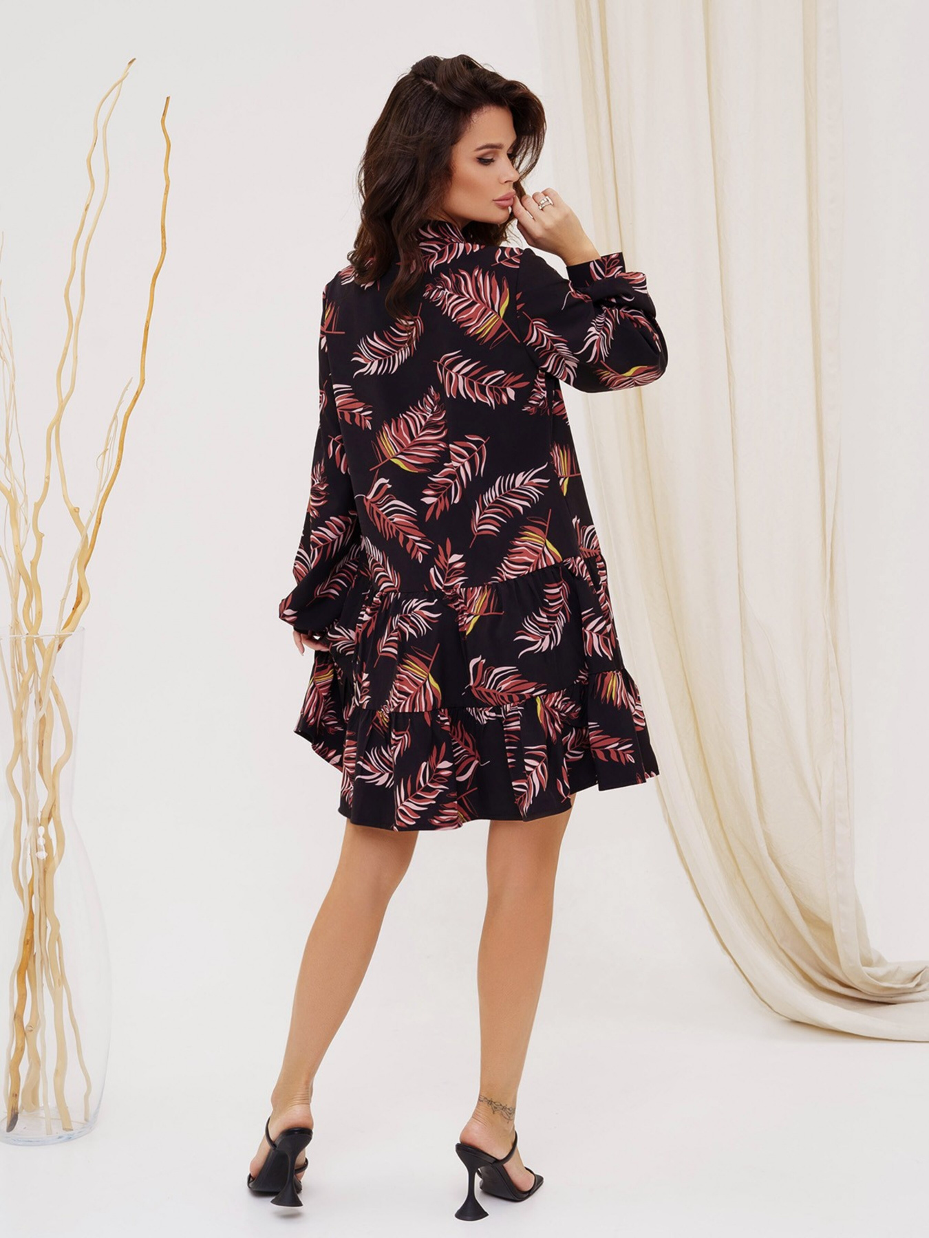 Платье мини ISSA Plus модель SA-424_multicolor Фото