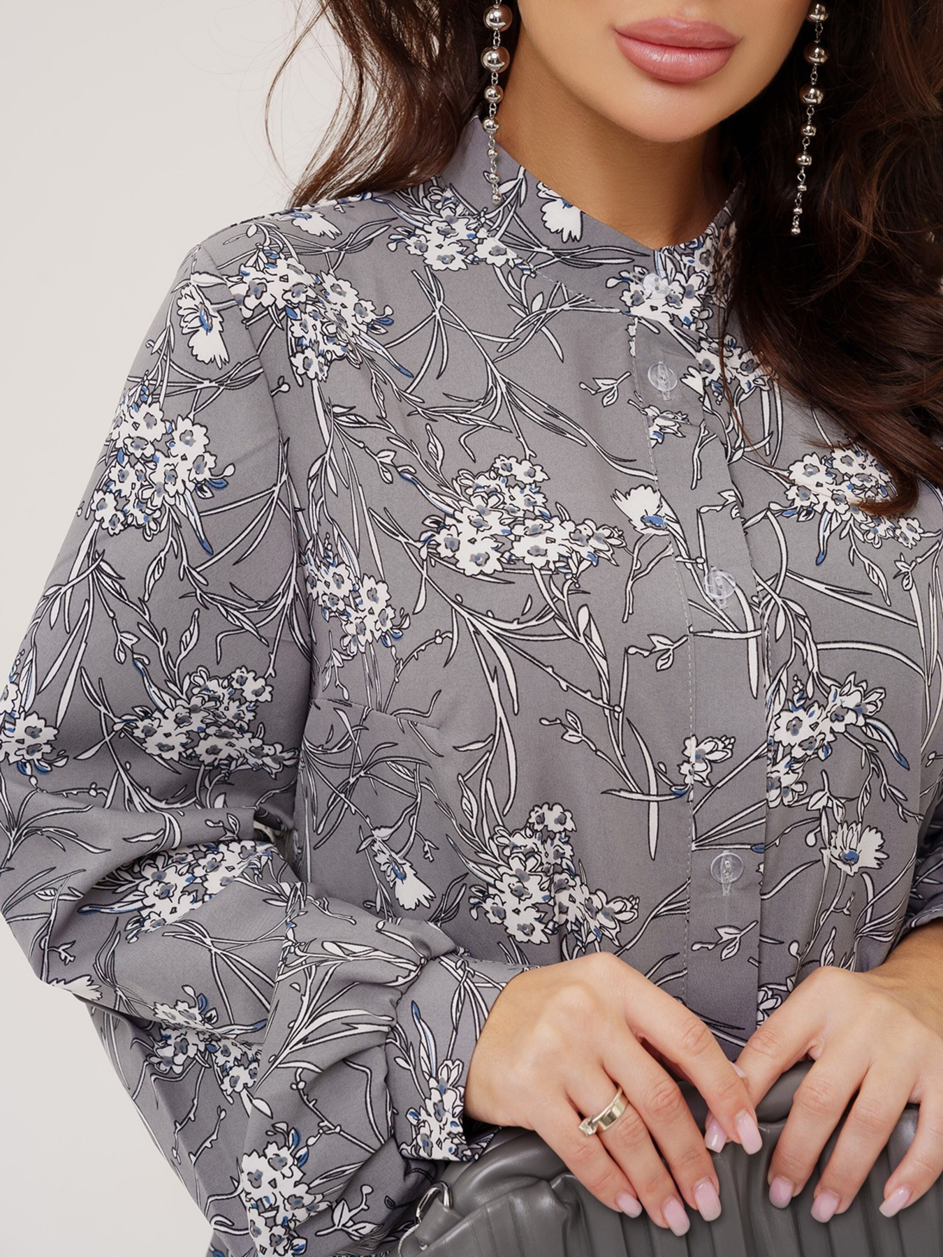 Платье мини ISSA Plus модель SA-424_grey Фото