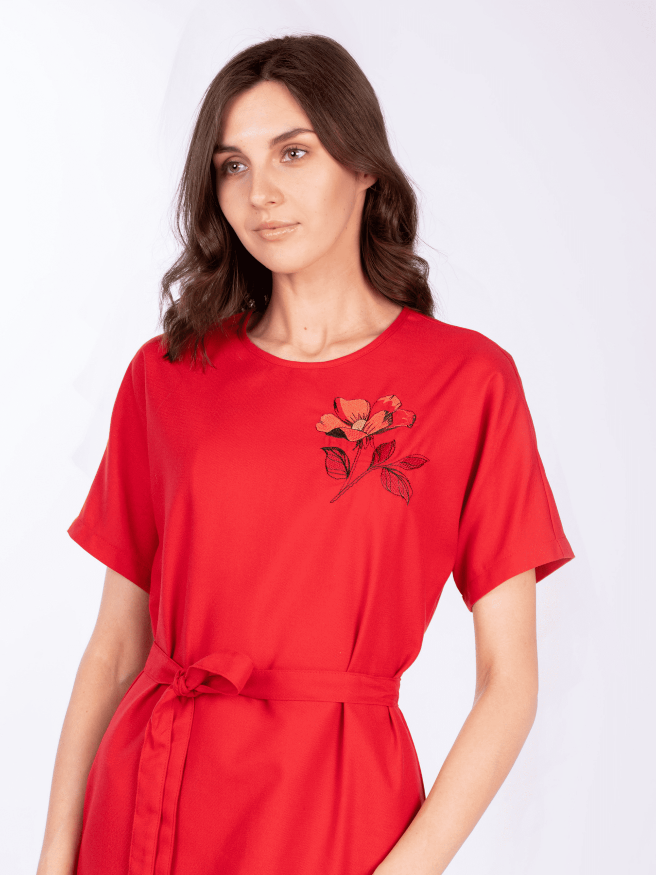 Платье миди Едельвіка модель 474-19-00red Фото