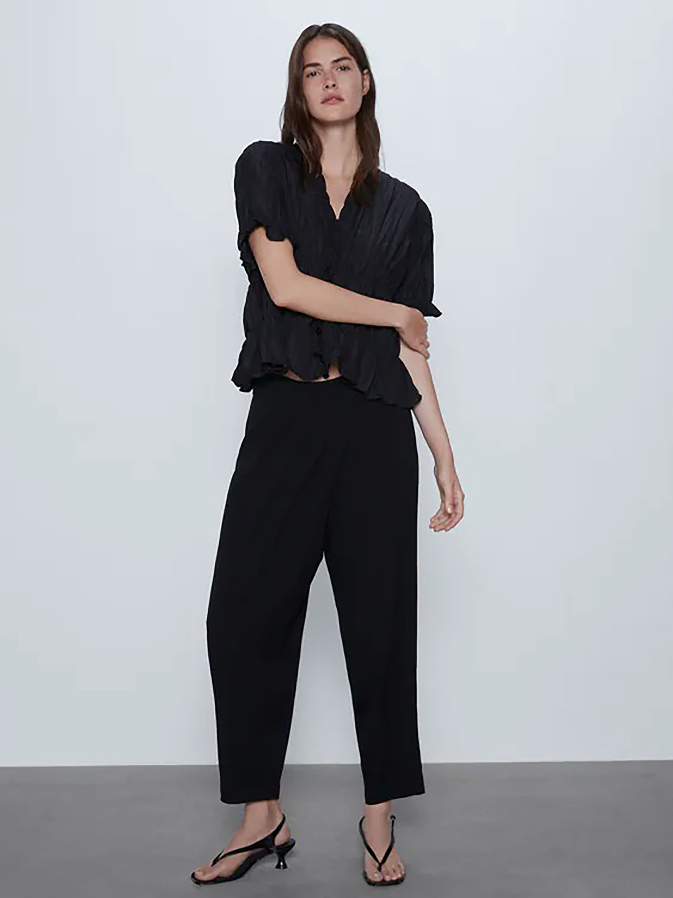 Брюки повседневные ZARA модель 65154 Фото