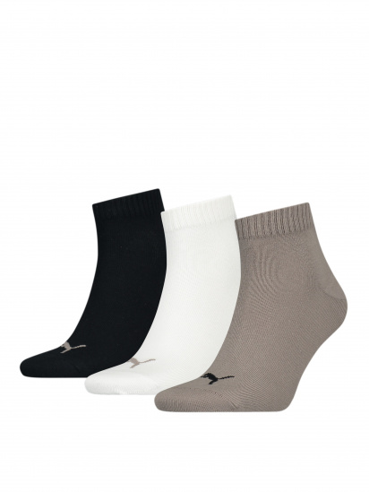 Набор носков PUMA Unisex Quarter Plain 3P модель 906978 - фото