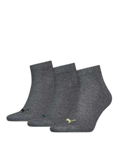 Набор носков PUMA Unisex Quarter Plain 3P модель 906978 - фото