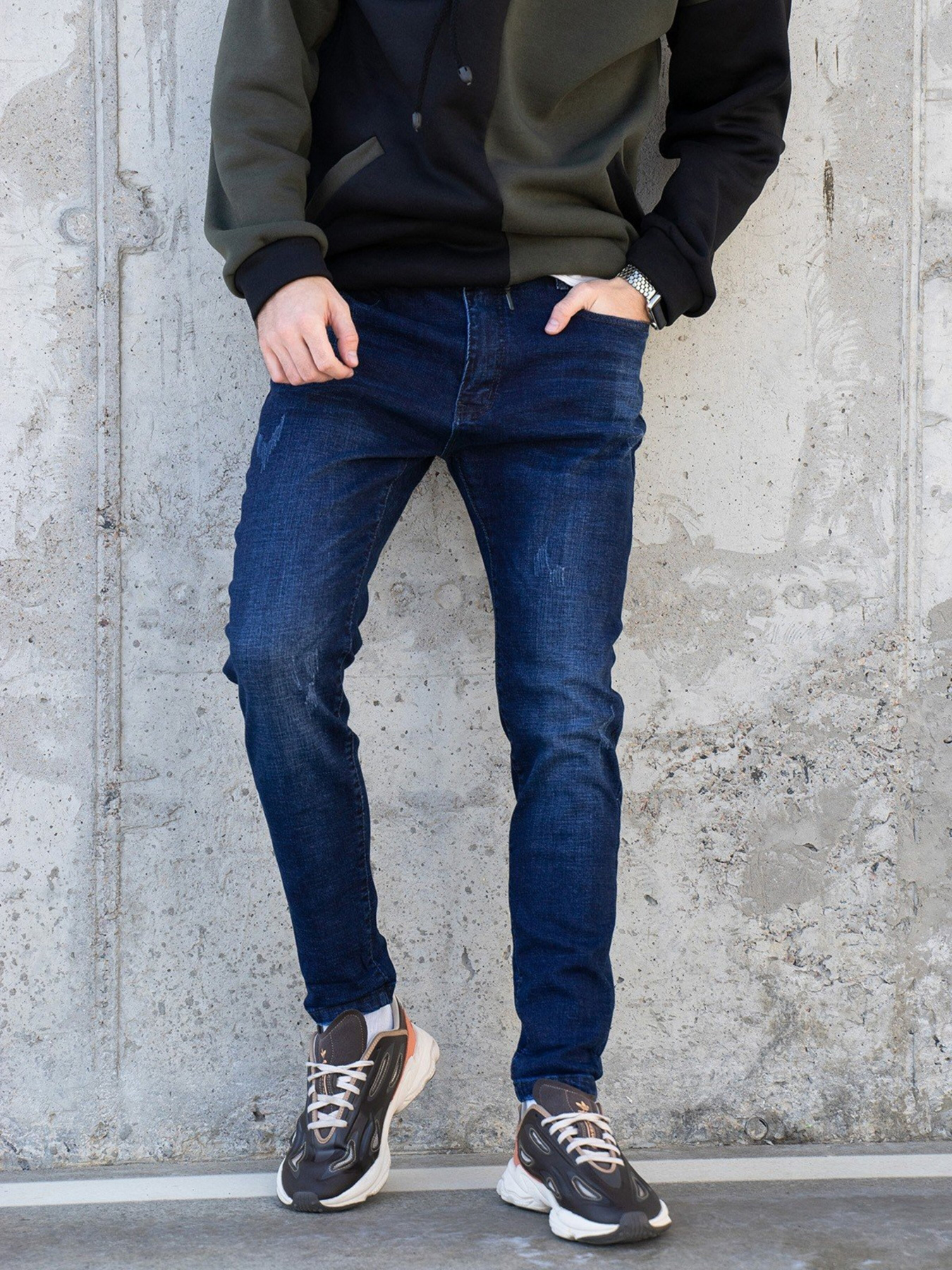 Завужені джинси ISSA Plus модель GN4-46_blue Фото