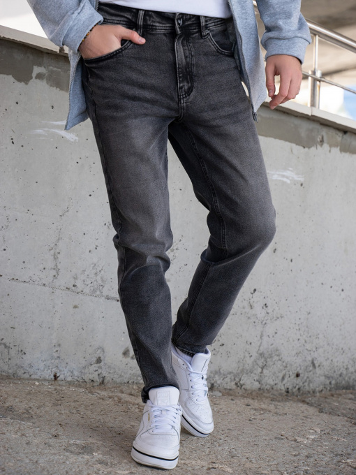 Зауженные джинсы ISSA Plus модель GN4-48_grey Фото