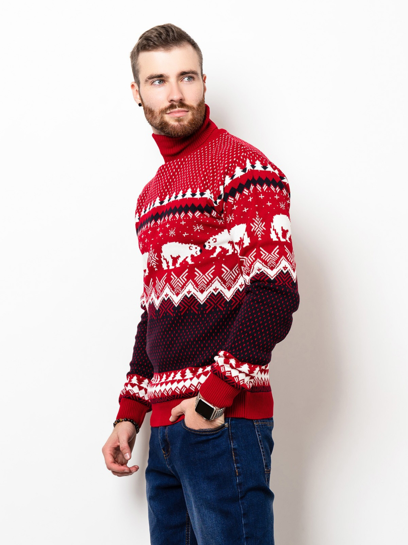 Водолазка ISSA Plus модель GN4-51_red Фото