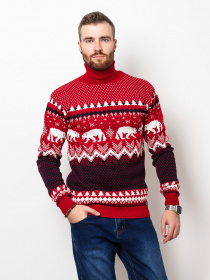 Водолазка ISSA Plus модель GN4-51_red Водолазка ISSA Plus модель GN4-51_red Фото