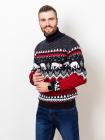 Водолазка ISSA Plus модель GN4-51_blue Водолазка ISSA Plus модель GN4-51_blue Фото