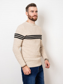 Светр ISSA Plus модель GN4-52_beige Фото